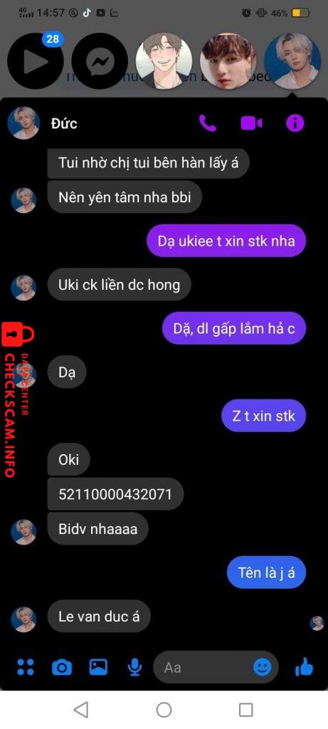 Preuves contre LE VAN DUC