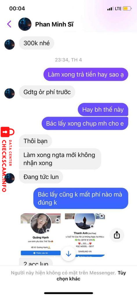 Preuves contre Phan Minh Sĩ