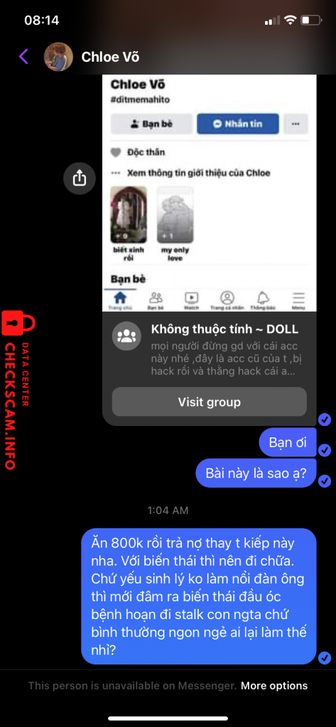 Preuves contre Võ Thuý Ngọc Hạ