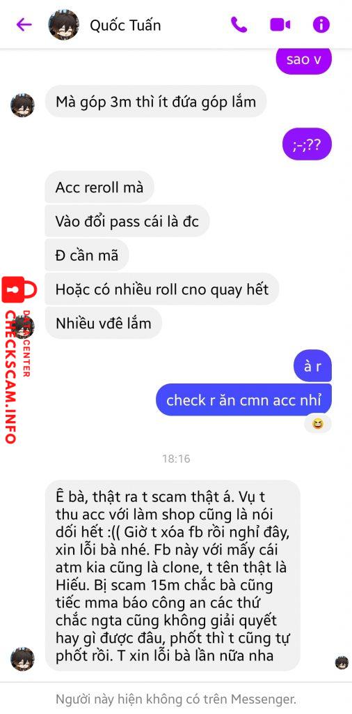 Preuves contre LE QUOC TUAN