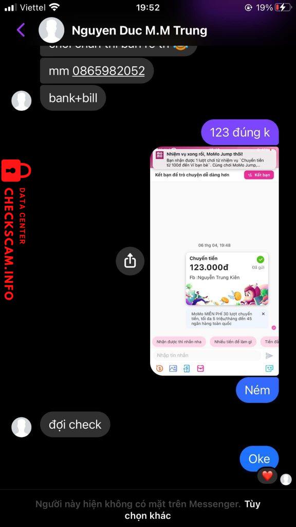 Preuves contre Nguyễn Đức Trung