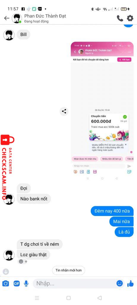 Preuves contre Phan Đức Thành Đạt