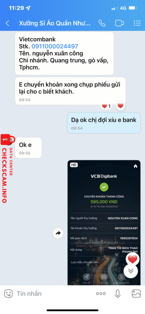Preuves contre Nguyễn Xuân Công