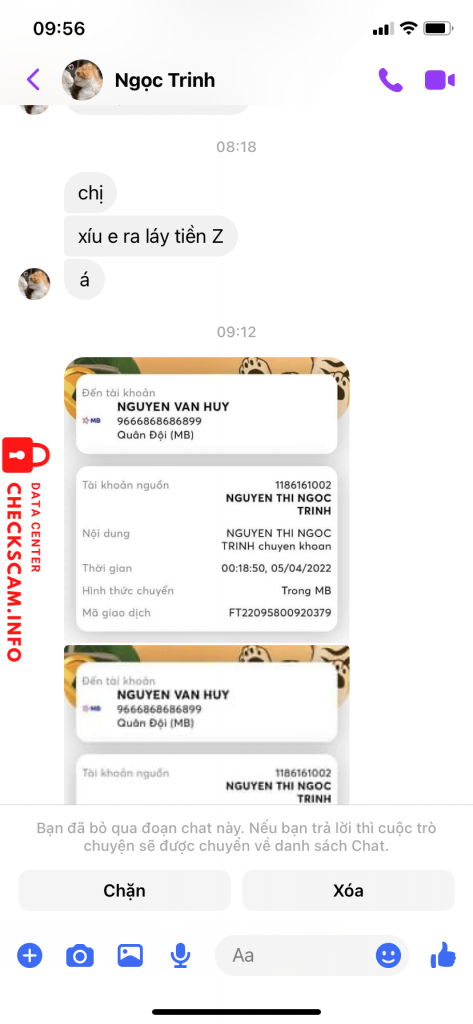Preuves contre Nguyen van huy
