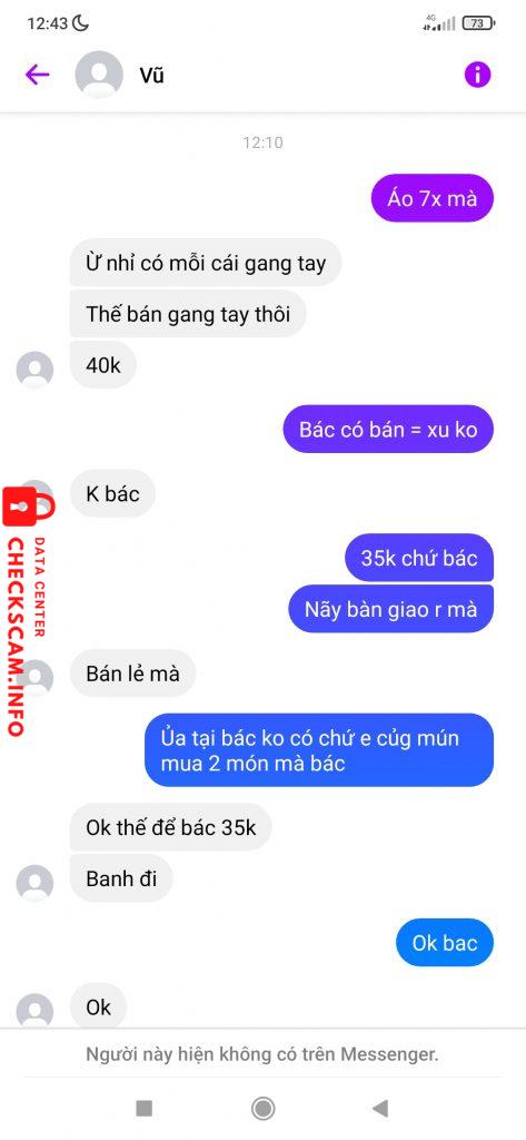 Preuves contre DUONG HOANG VU