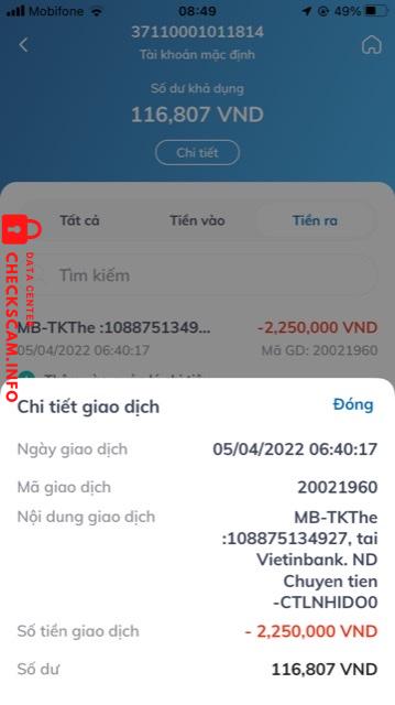Preuves contre Nguyen Huu Hieu