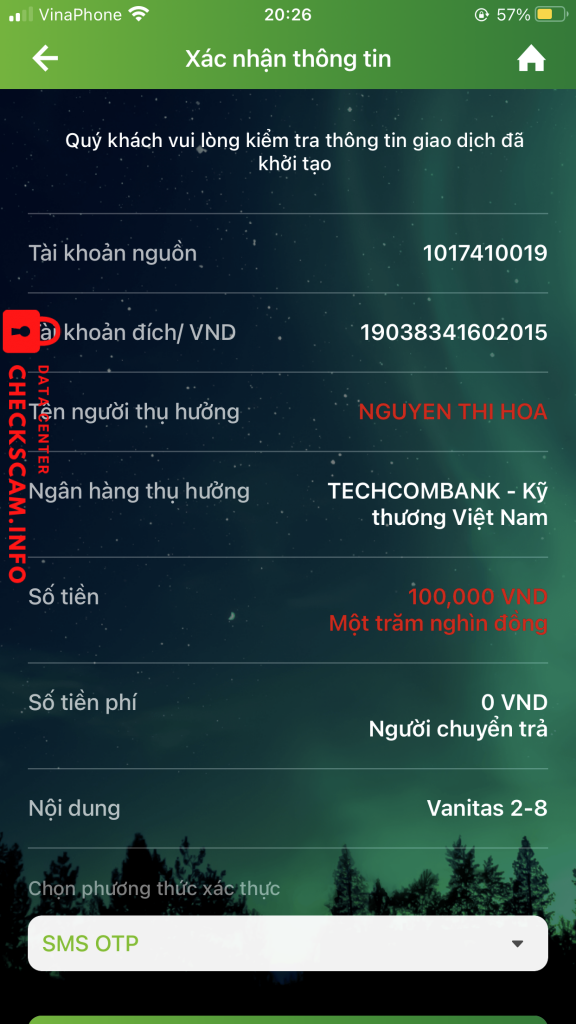 Preuves contre Nguyen Thi Hoa