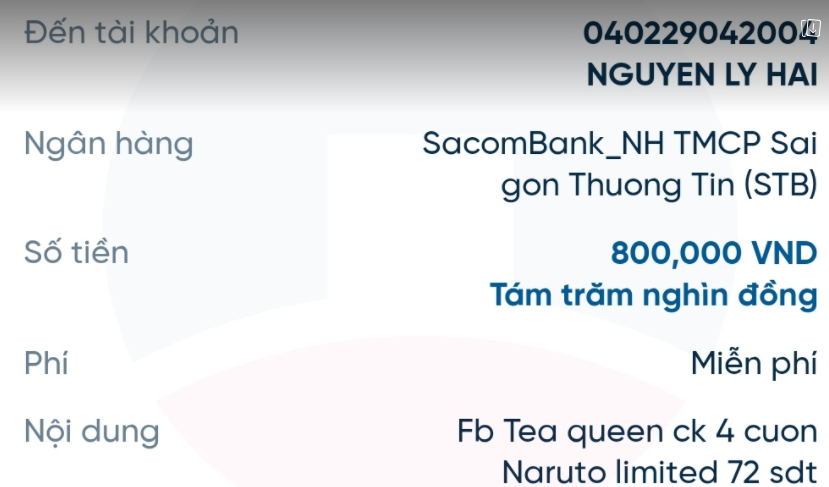 Preuves contre NGUYEN LY HAI