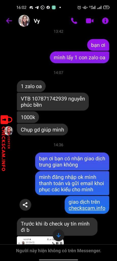 Preuves contre Nguyễn Phúc Bền