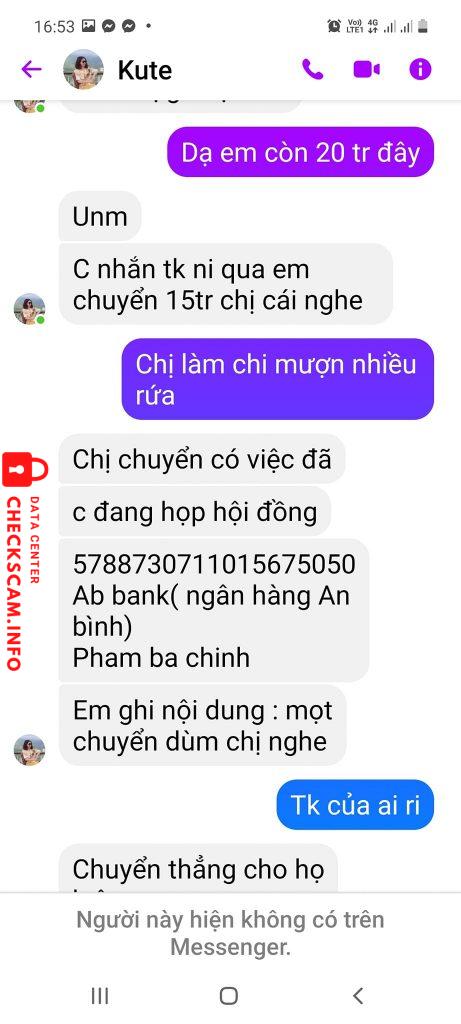 Preuves contre PHAM BA CHINH