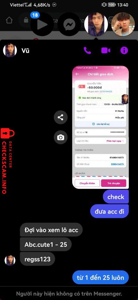 Preuves contre Nguyễn Văn Sang Fb: Hồ Văn Vũ
