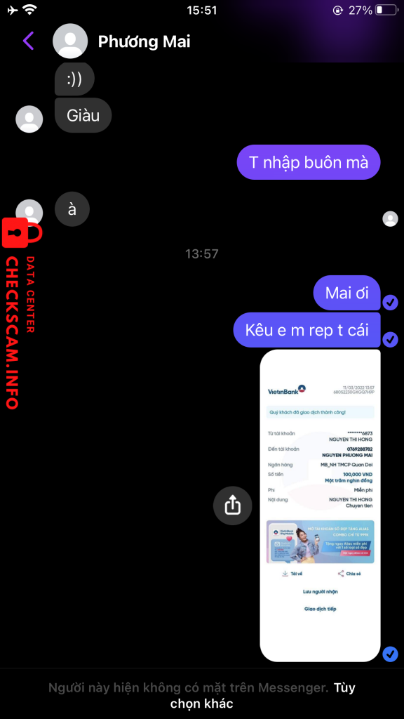 Preuves contre Phương Mai 