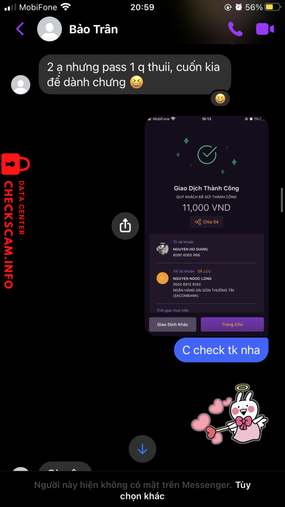 Preuves contre NGUYEN NGOC LONG