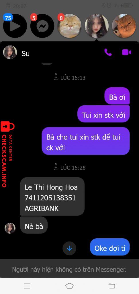Preuves contre Lê Thị Hồng Hoa