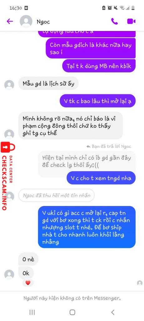 Preuves contre NGUYEN THI NGOC ANH