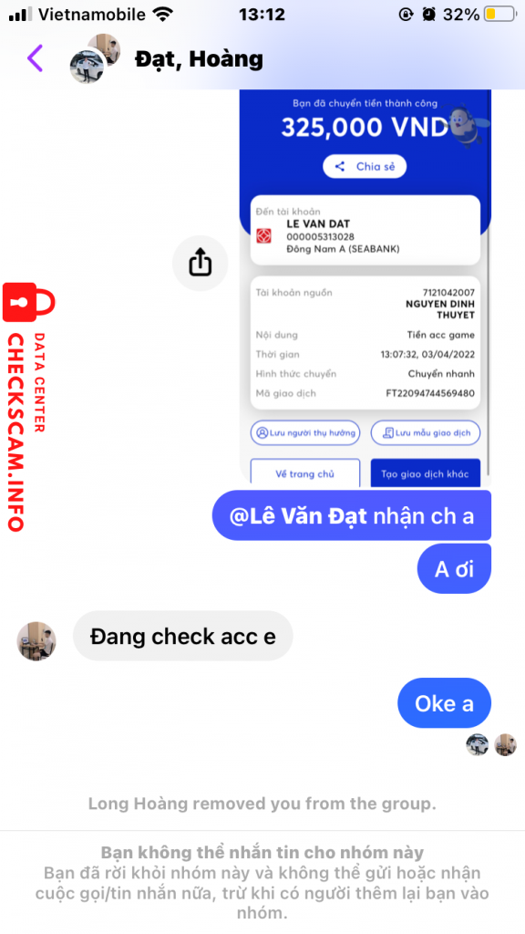 Preuves contre Lê Văn Đạt