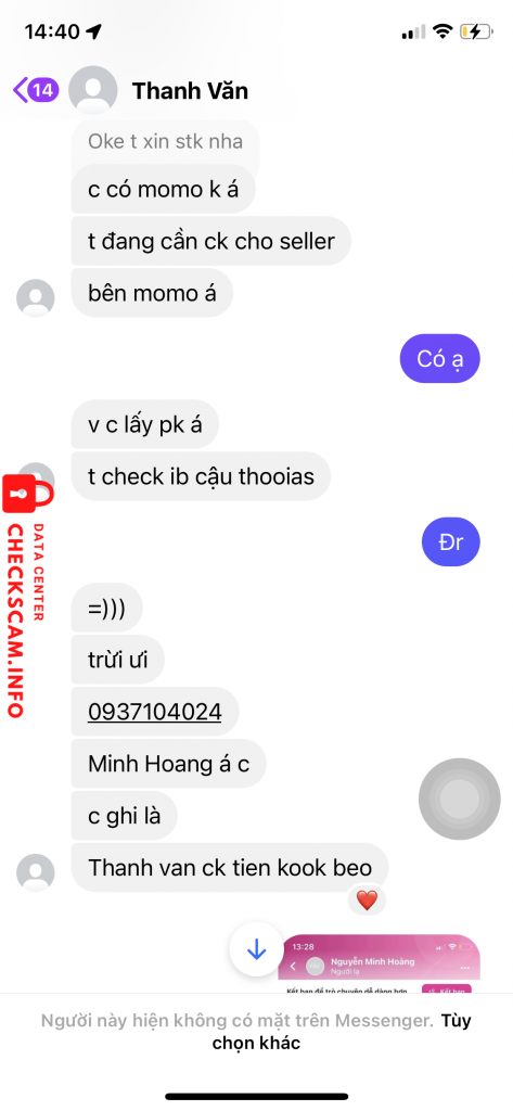 Preuves contre Nguyễn minh hoàng