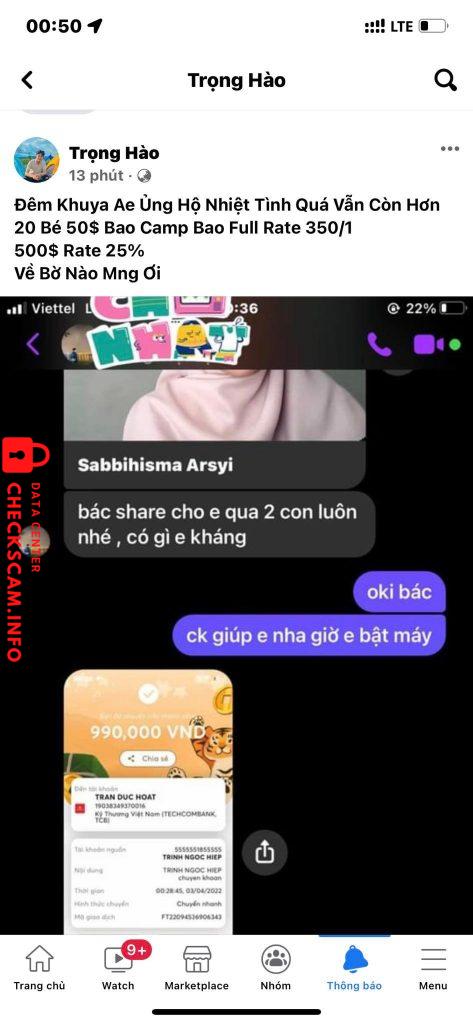 Preuves contre Trần Đức Hoạ