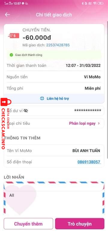 Preuves contre BUI ANH TUAN