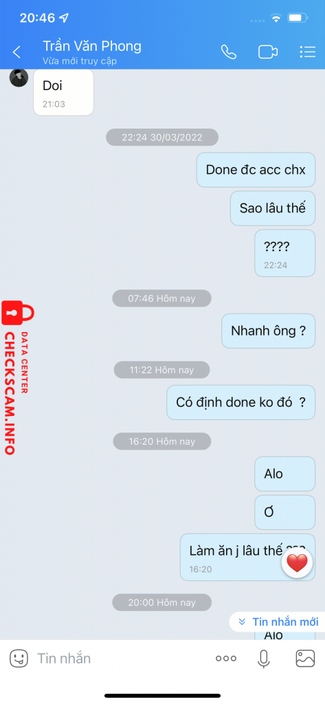 Preuves contre CHU THI HONG