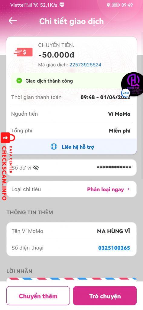 Preuves contre Ma Hùng Vĩ