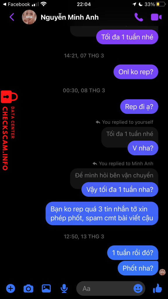 Preuves contre DAM THI THU PHUONG