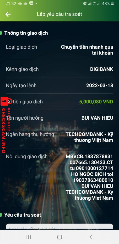 Preuves contre Bùi văn hiếu