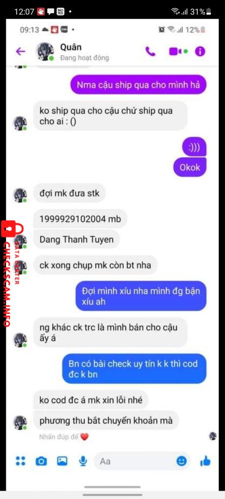 Preuves contre Dang thanh tuyen