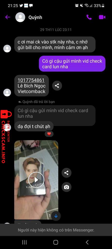 Preuves contre le bich ngoc