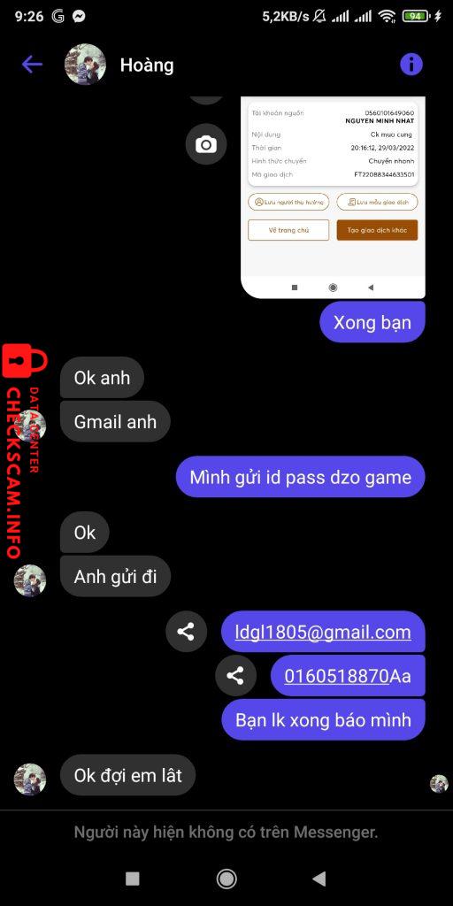 Preuves contre Hồ thị hương