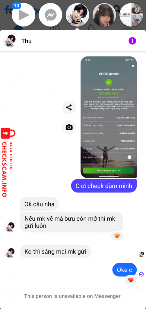 Preuves contre HOANG MINH HUI