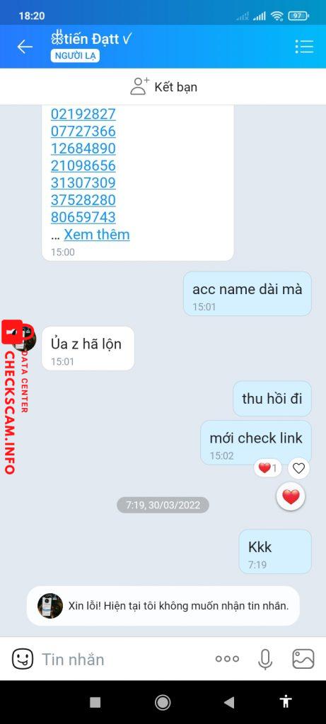 Preuves contre Tiến Đạt