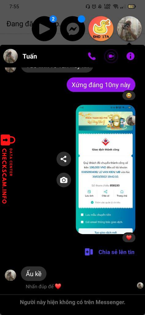 Preuves contre LE VAN KIEN