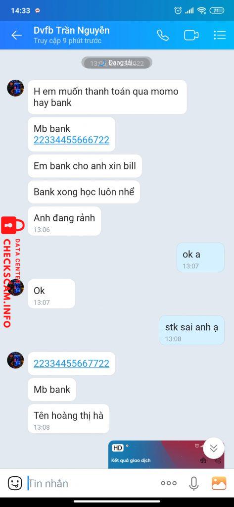 Preuves contre NGUYEN THI HOA