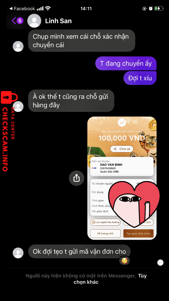 Preuves contre Dao Van binh