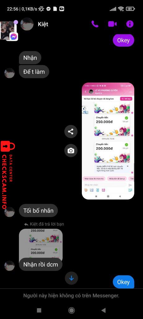 Preuves contre Nguyễn duy khánh