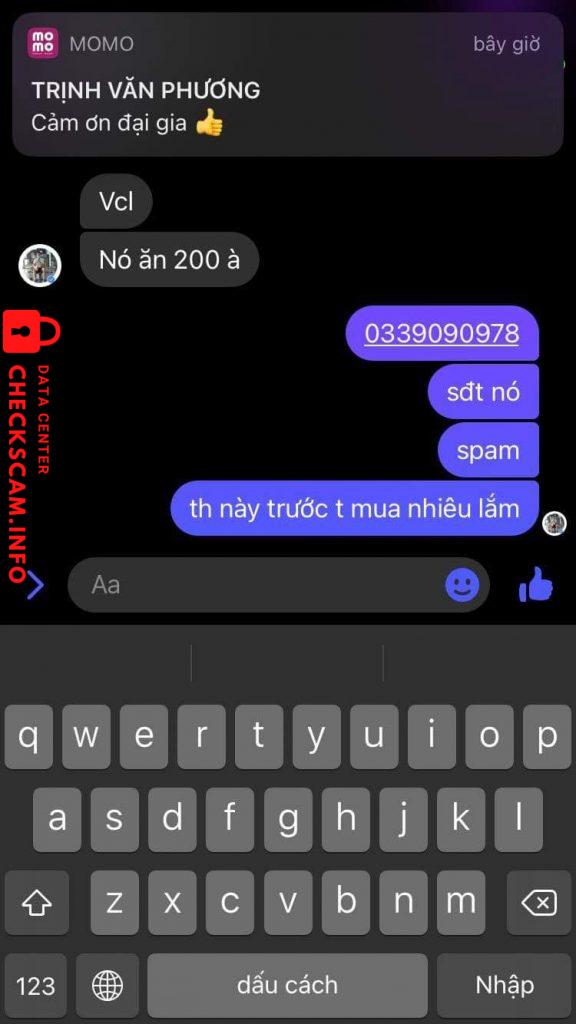 Preuves contre TRỊNH VĂN PHƯƠNG