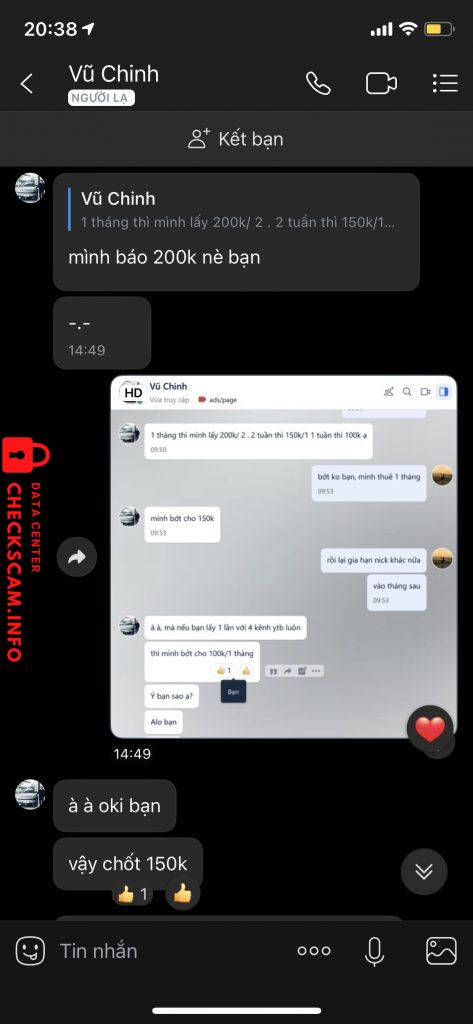 Preuves contre TRAN VU CHINH