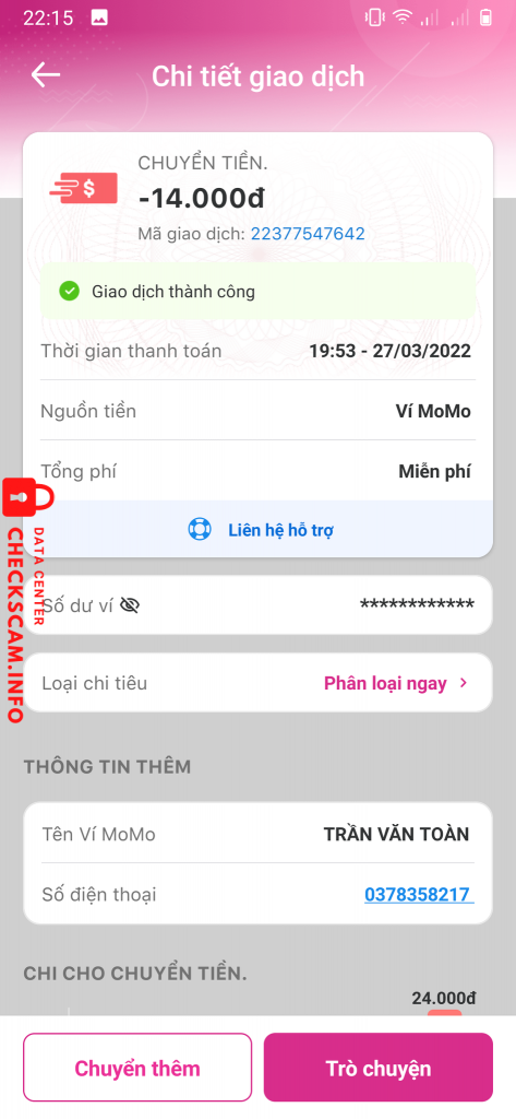 Preuves contre TRẦN VĂN TOÀN
