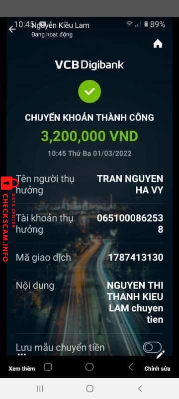 Preuves contre Trần nguyễn hà vy