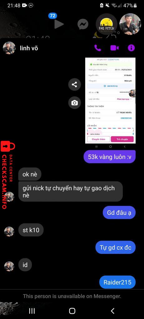 Preuves contre Lê Trọng Nghĩa