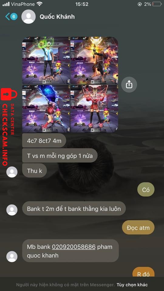 Preuves contre Pham Quoc Khanh