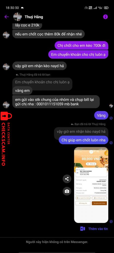 Preuves contre Hoàng Ngọc