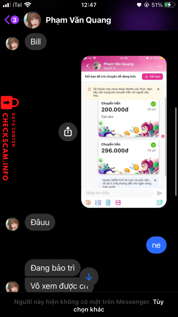 Preuves contre Phạm Văn Quang