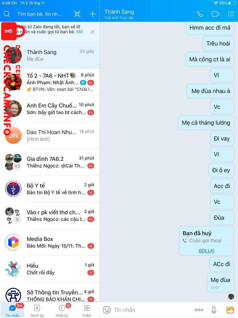 Preuves contre Thành Sang