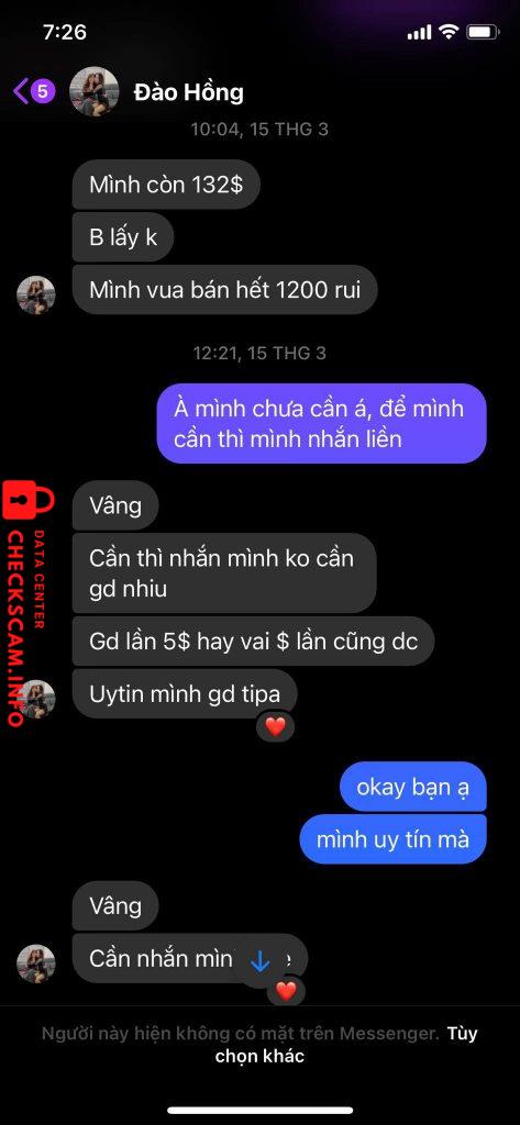 Preuves contre Đào Thị Thu Hồng