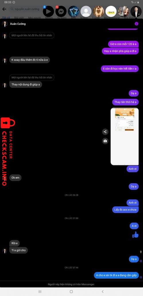 Preuves contre Nguyen Xuan Cuong