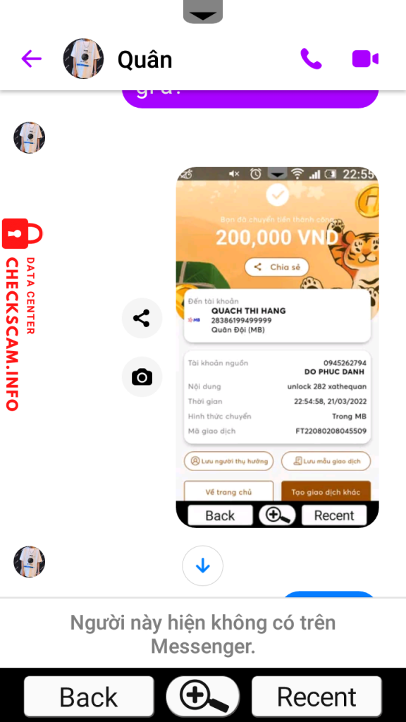 Preuves contre Xa Thế Quân