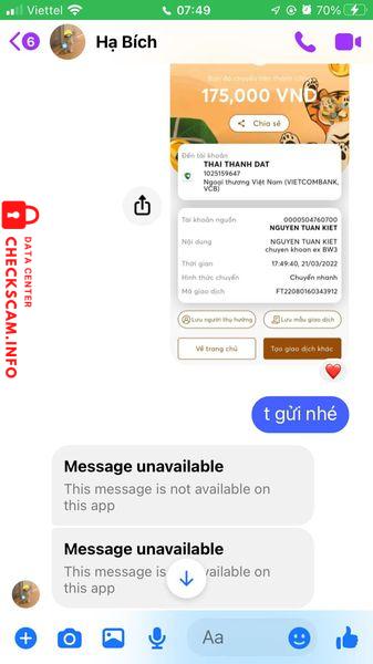 Preuves contre THAI THANH DAT