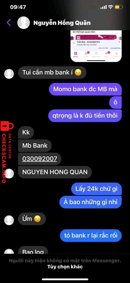 Preuves contre Nguyễn Hồng Quân